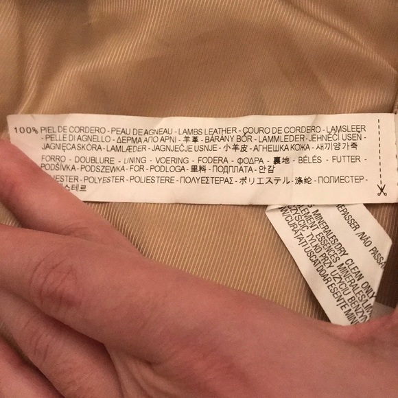 Zara a-line leather nude skirt - Picture 3 of 3